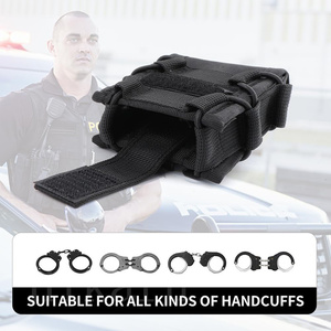 กระเป๋าคาดเอวใส่กุญแจมือแบบพกพา ทำจากไนลอน ใช้ได้กับกุญแจมือทั่วไป พร้อมช่องใส่กุญแจมือด้านบน อุปกรณ์เสริมทางยุทธวิธี - Product Image 3