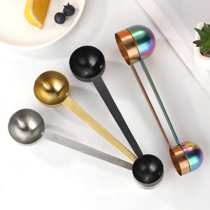 2 in 1 Scoop çift yan 15ml 30ml paslanmaz çelik 18/10 dikey toz Scoop kahve kaşık ölçme - Product Image 3