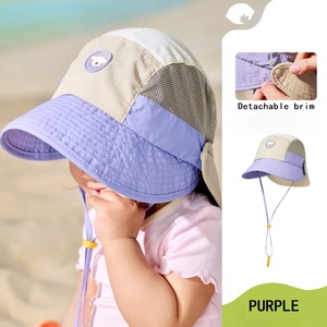 Chapeau de soleil bébé Lemonkid <span class=keywords><strong>anti</strong></span>-<span class=keywords><strong>UV</strong></span> en stock, chapeau bob respirant pour enfants avec grande visière en caoutchouc surélevée, <span class=keywords><strong>casquette</strong></span> de baseball à séchage rapide - Product Image 3