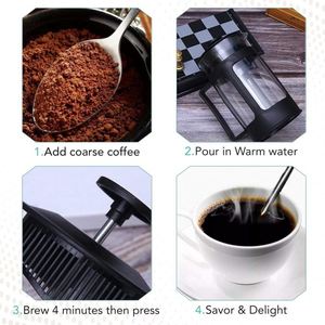 Presse à café manuelle résistante à la chaleur <span class=keywords><strong>en</strong></span> gros, 350/600/800/1000 ml, mini presse à café portable - Product Image 3
