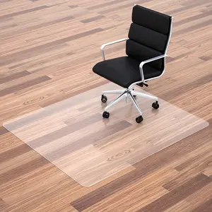 Karpet kursi kantor, pelindung lantai Anti Slip besar persegi panjang 36 inci X 48 inci untuk lantai kayu keras