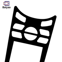 Panneau frontal en acrylique transparent imprimé OEM, panneau décoratif en PVC PC PMMA, autocollant graphique découpé CNC