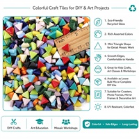 Novedad: Mosaicos de Vidrio Reciclado de Colores Mezclados, Mini Triángulos Sueltos para Manualidades y Decoración Artística DIY