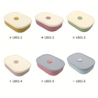 Boîte à lunch en silicone réutilisable sans BPA étanche à quatre compartiments pour le stockage des aliments des enfants