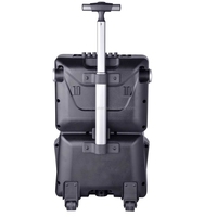 Enceinte portable intelligente CSN-D18 Trolley 8 pouces avec écran tactile Android, lumière RGB 80W pour divertissement karaoké en extérieur et à domicile
