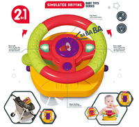 Jouet volant pour bébé, conduite simulée, lumières et sons, à fixer à la table/à la poussette/au berceau, jouet sensoriel d'apprentissage précoce