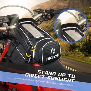 NiceCNC moto magnétique réservoir d'huile sac étanche moto selle sac réservoir réservoir <span class=keywords><strong>de</strong></span> carburant sac pour Harley KTM 390 <span class=keywords><strong>BMW</strong></span> R1250GS - Product Image 2