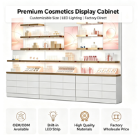 Anpassbare, Robuste, Umweltfreundliche Kosmetik-Vitrine mit LED-Beleuchtung für Gewerbliche Schönheitssalons und Make-up-Präsentationen