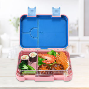 Fiambrera Oumeng para niños, contenedores de plástico Bento, fiambrera para adultos/niños, fiambrera Bento de 4/6 compartimentos - Product Image 6