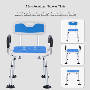 Fabrika doğrudan satış kaymaz ayarlanabilir yaşlı hamile kadın banyo sandalyesi rehabilitasyon tedavisi - Product Image 6