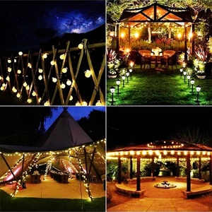 5M 7M 10M LED Solar bola de cristal <span class=keywords><strong>luces</strong></span> de cadena Flash jardín impermeable lámpara de hadas <span class=keywords><strong>para</strong></span> jardín al aire libre decoración de boda de Navidad - Product Image 4