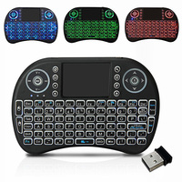 I8 Keyboard Nirkabel Mini 3 Warna 2.4G Hitam Android Usb Kotak Nirkabel Unit Gaya Baterai