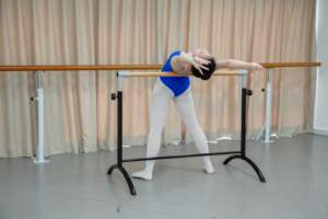 Équipement sportif LDK Nouveauté <span class=keywords><strong>Barre</strong></span> de danse <span class=keywords><strong>portable</strong></span> en bois réglable en hauteur pour les jambes - Product Image 6