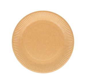 7.5 Inch Round Paper Plate Disposable Light Weight Stackable <b>Small</b> Plates for Food Trucks Coffee <b>Shops</b> and Dessert Bar - Product Image 1