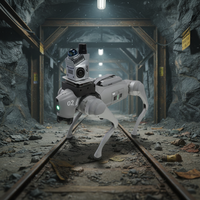 Système de cartographie autonome LiDAR GEOSUN GS-200G SLAM pour scanner 3D robotisé en forme de chien, idéal pour zones dangereuses et mines souterraines, garantie 1 an