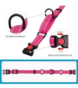 Collar de perro de tela Martingale reflectante y juego de correa a juego con hebilla de liberación rápida para perros, venta de entrenamiento de cachorros - Product Image 6