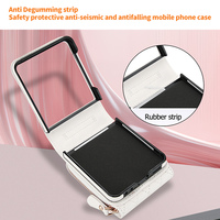 Étui portefeuille en cuir PU pour Samsung Galaxy Flip 3 4 5 6 7 étui de téléphone multi-cartes sac avec lanière