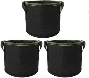 Sacs <span class=keywords><strong>de</strong></span> culture extérieurs réutilisables en fibres végétales biodégradables, robustes, personnalisables, <span class=keywords><strong>de</strong></span> 1 à 100 gallons, avec poignées, à prix abordable - Product Image 3