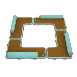 Sofá inflable flotante en forma de L, colchonetas hinchables para piscina, lago, playa, flotador, juego de agua familiar para adultos y niños - Product Image 3