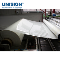 Rouleaux de vinyle auto-adhésifs permanents transparents en latex UV éco-solvant 1.52*50m pour la publicité de carrosserie d'autobus