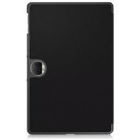 Impression en soie magnétique mince/support à trois volets de couleur unie coque en cuir PU couverture intelligente pour Honor Pad 9 12.1
