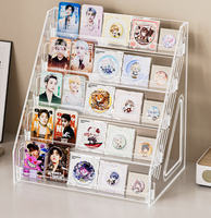 Support de Présentation en Acrylique Transparent Personnalisé à Plusieurs Niveaux pour Figurines d'Action, Cartes à Collectionner, Organisateur de Bureau