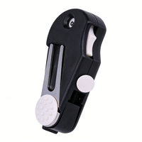 Vente en gros d'accessoires de golf multifonctionnels pliables 5 en 1 en plastique : outil de réparation de divots, marqueur de balle, brosse de nettoyage, compteur de coups