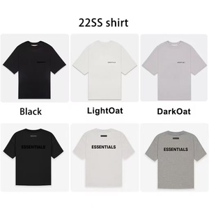 เสื้อยืดกีฬาแขนสั้นคอกลมผ้าฝ้ายถักแบบสบายๆ ระบายอากาศได้ดี พิมพ์ลายตัวอักษรโลโก้ตามสั่ง สำหรับฤดูร้อน ใส่ได้ทั้งชายและหญิง - Product Image 2