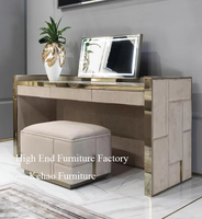 Ensemble de meubles pour chambre à coucher italiens de luxe Tout nouveau lit double italien moderne king Size Ensemble de meubles design Lit de luxe en cuir