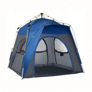 Wholesale Quick Opening Popup Camping Tent 4 Persons One <b>Bedroom</b> Four-season Waterproof Outdoor Tent - Product Image 5