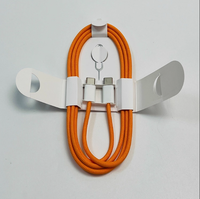 Câble de charge rapide 3A/5A en nylon tressé double tête Type-C 1M pour iPhone 15/16/17, ordinateur, lecteur de codes-barres, imprimante, PD60W, iOS Pure