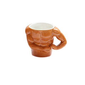 Creativity Beefcake Irregular Ceramic Cup Recyclable Sublimation Coffee Man <strong>marvel</strong> Handle Muscle <strong>Mug</strong> - Product Image 5