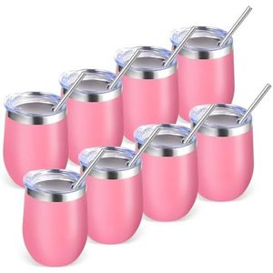 12oz Stainless Steel Classic Back School Travel Wine Tumbler Vacuum Insulated <b>Coffee</b> Cup Lid 12-24 Hours Thermal Insulation - Product Image 3