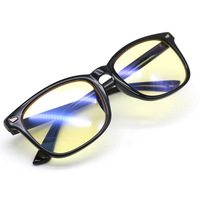 Lentes cuadradas ópticas de color naranja, rojo y amarillo, que bloquean el 99% de la luz azul, gafas para juegos de computadora, ayudan a dormir, montura de gafas anti-radiación