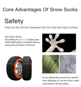 BOHU <span class=keywords><strong>Cadenas</strong></span> de <span class=keywords><strong>nieve</strong></span> de alta calidad Diseño envolvente completo Tela de fibra antideslizante de emergencia Nueva condición - Product Image 4