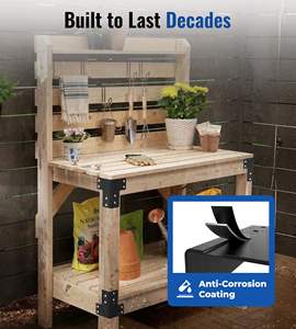 Soporte Triangular de Acero al Carbono de Alta Resistencia con Recubrimiento en Polvo Negro/Blanco para Pérgola, Valla, Poste de Madera, Conexión de Estructura Tubular para Exteriores - Product Image 2