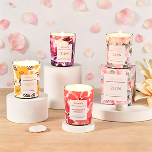 Nueva Vela Aromática <span class=keywords><strong>de</strong></span> Cera <span class=keywords><strong>de</strong></span> Soya con Diseño Floral Exquisito, Sin Humo, Regalo para el Día <span class=keywords><strong>de</strong></span> San Valentín, Velas DIY - Product Image 2