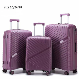 Juegos de <span class=keywords><strong>Maletas</strong></span> de Viaje Personalizadas con Ruedas de Polipropileno, Juegos de <span class=keywords><strong>Maletas</strong></span> de Polipropileno de 20, 24 y 28 Pulgadas, Maleta de Viaje con Ruedas para Avión - Product Image 2