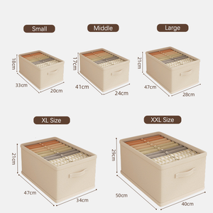 Nouveaux paniers de rangement en tissu 2026 – Organiseur de placard peu encombrant, paniers lavables pour chambre, salon et armoire - Product Image 6