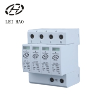 Dispositivo de Protección Contra Sobretensiones CA Tipo T2 DC SPD 4P con Logotipo Personalizado, Protección Contra Rayos de 20KA, Sistema Solar LeiHao