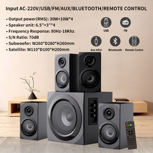 Ensemble audio de cinéma maison haute performance avec caisson de basses puissant et lecture multi-entrées pour le divertissement dans le salon - Product Image 6