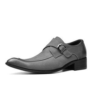 Chaussures habillées de bureau pour hommes de haute qualité, originales, de marque, en cuir véritable, à bout rond, à lacets, imperméables, antidérapantes, respirantes - Product Image 4
