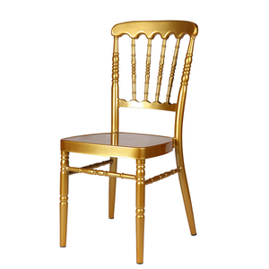 Venta al por mayor oro blanco plata hierro metal <span class=keywords><strong>charivari</strong></span> boda Chiavari sillas Tiffany con cojín de asiento - Product Image 2