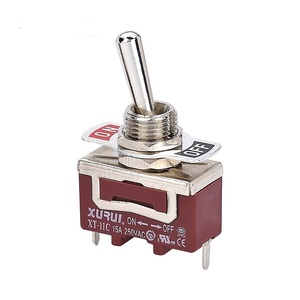 Interrupteur à bascule étanche XURUI 15A 12V DC de qualité marine, type à souder, avec capuchon de protection en plastique durable pour équipement électrique - Product Image 1