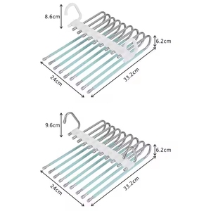 Bán Hot tiết kiệm không gian đa lớp thép không gỉ quần Móc S loại quần áo quần móc áo - Product Image 2