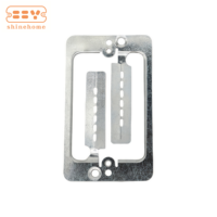 Support de cloison sèche à un seul groupe Montage sur plaque frontale Métal Acier Basse tension 1320 Boîtier électronique et d'instruments avec anneau de boue