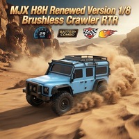 MJX H8H Version Renouvelée 1/8 4WD Brushless Crawler RTR 80A FOC Servo 35kg 2 Vitesses 3S 680mm 132mm 3970 29km/h pour RC Tout-Terrain