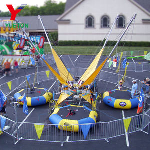 Vente chaude Euro <span class=keywords><strong>Trampoline</strong></span> gonflable rond d'extérieur 4 en 1 avec <span class=keywords><strong>corde</strong></span> pour saut à l'élastique et bungee, idéal pour les entreprises et les enfants - Product Image 2