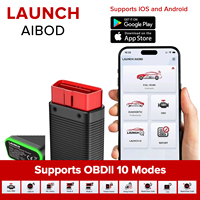 Escáner OBD2 Bluetooth LAUNCH AIOBD, Herramienta de Diagnóstico Automotriz de Sistema Completo con los 10 Modos de Prueba OBDII y Análisis DTC con IA