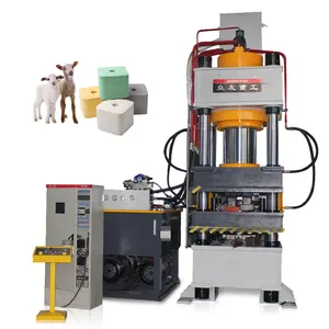 Máquina hidráulica de prensado para animales, bloque mineral, 500 toneladas